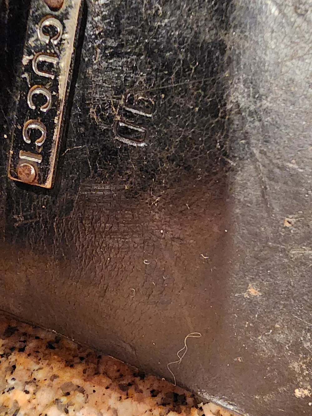 Gucci Men’s Black Leather Loafers with Silver Hardware